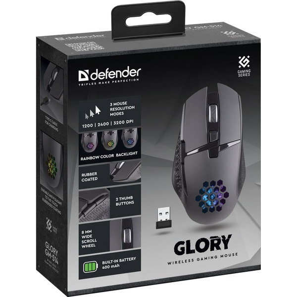 Мышь Defender Glory GM-514 (черный)