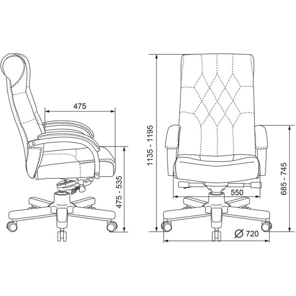 Кресло Бюрократ T-9928WALNUT/CHOK (светло-коричневый)