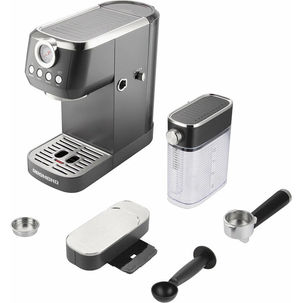 Кофеварка Redmond CM702 (черный/хром)