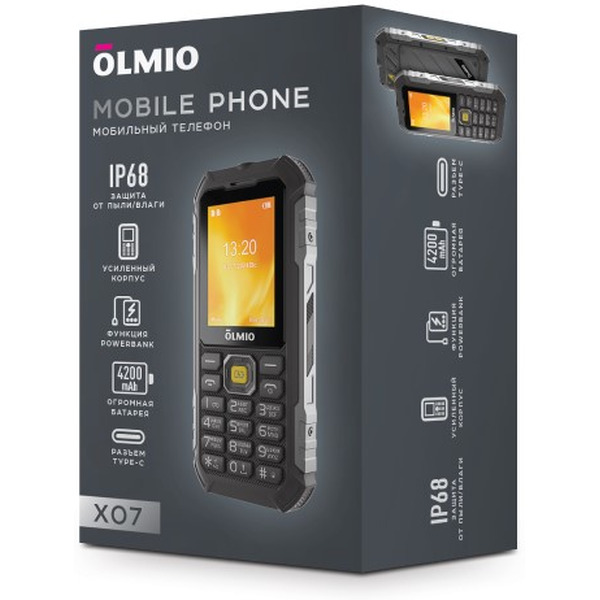 Мобильный телефон Olmio X07 (черный-желтый)