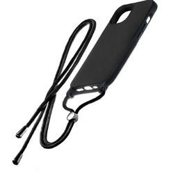 Бампер Bingo Lanyard для Samsung Galaxy A12 (черный)