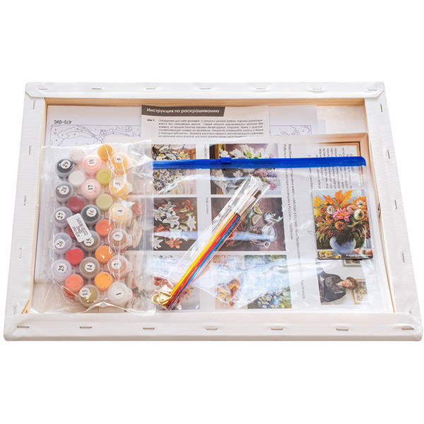 Картина по номерам Белоснежка Осенние цветы 470-OVC