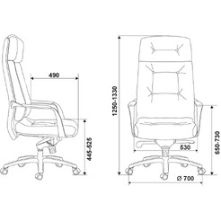 Кресло Бюрократ Dao (черный)