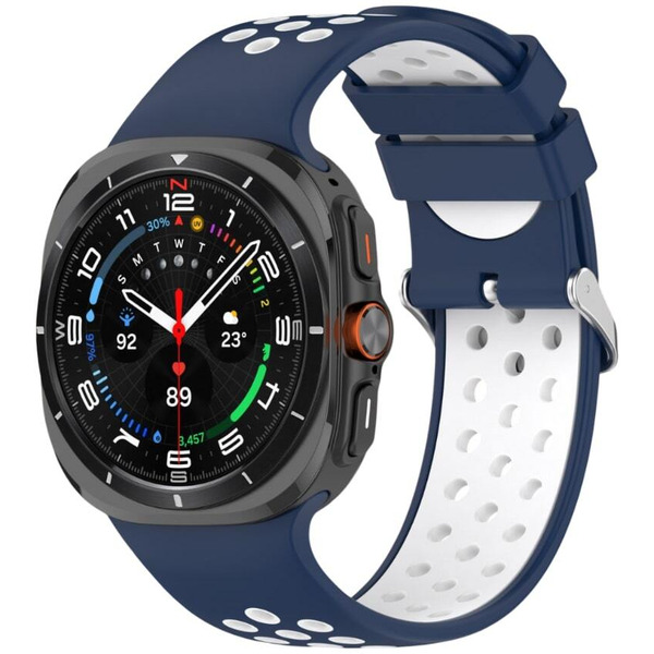 Ремешок Bingo Sport для SAMSUNG Galaxy Watch Ultra 47 мм (темно-синий с белым)
