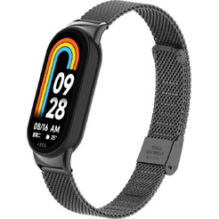 Ремешок Bingo Stainless Grid для XIAOMI Mi Band 8 (черный)