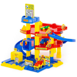 Игровой набор Полесье Паркинг 3-уровневый с автомобилями 37893