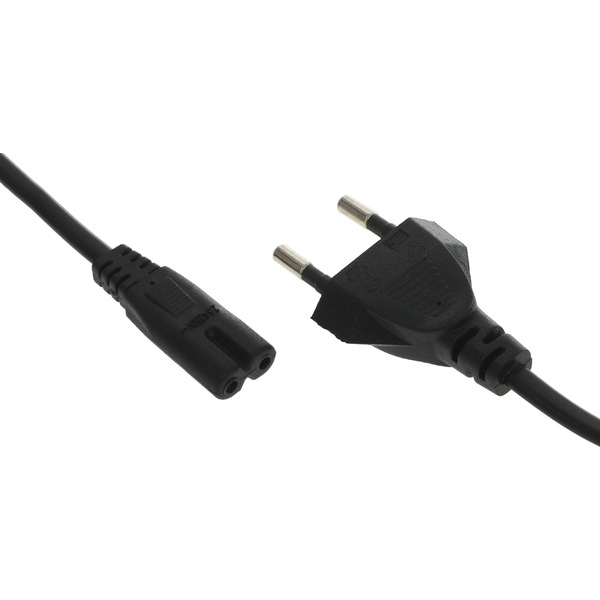 Кабель Premier 5-180 IEC C7 (2-pin) Евровилка (5-180(0.5) 1.8) (1.8м, черный)
