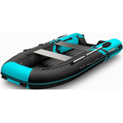 Надувная лодка Gladiator E420S (черно-бирюзовый)
