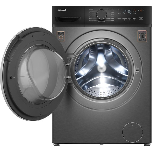 Стирально-сушильная машина Weissgauff WMD 4828 Inverter Steam Grey