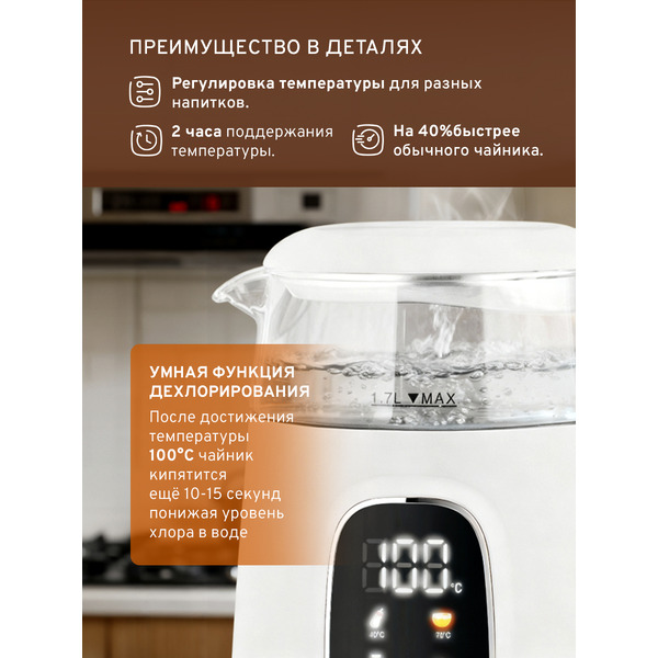 Электрочайник EASY HHB6705D-W