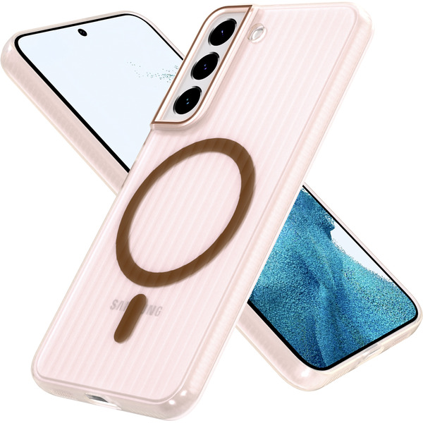 Задняя накладка CASE Translucent Strip Samsung Galaxy S22, золотой