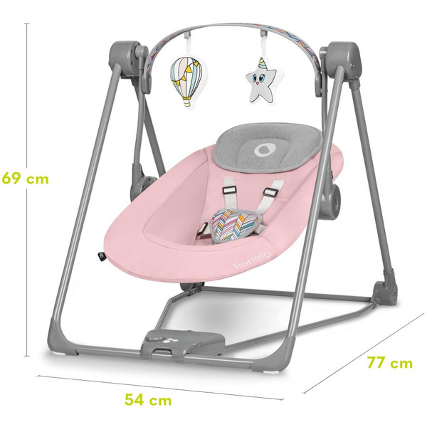 Качели Lionelo Otto Baby (розовый)