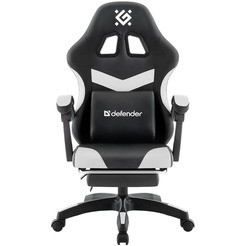 Игровое кресло Defender Runa Pro (черный/белый)