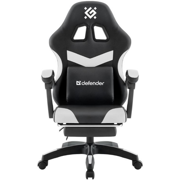 Игровое кресло Defender Runa Pro (черный/белый)