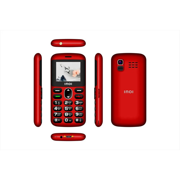 Мобильный телефон INOI 148 Senior 4G (красный)