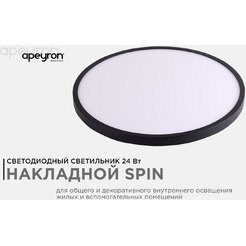 Светильник светодиодный накладной Apeyron 18-127 SPIN