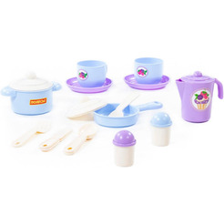 Набор игрушечной посуды Полесье Хозяюшка 80110 (на 2 персоны)