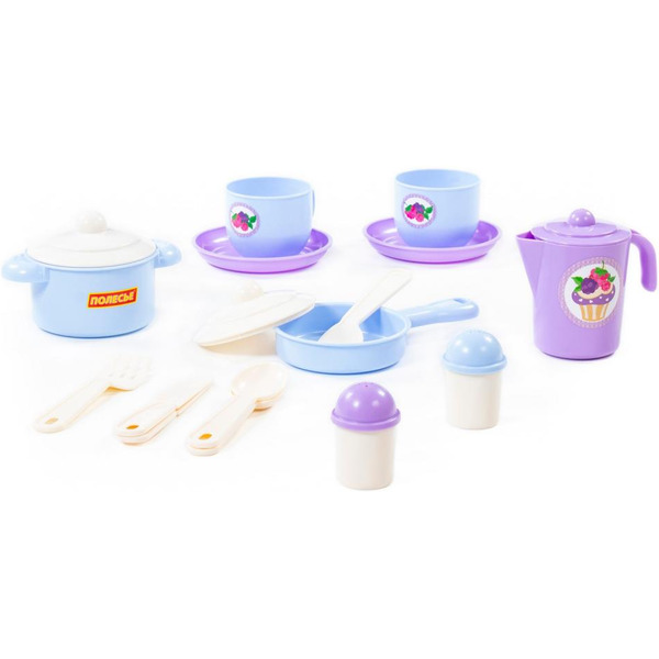 Набор игрушечной посуды Полесье Хозяюшка 80110 (на 2 персоны)