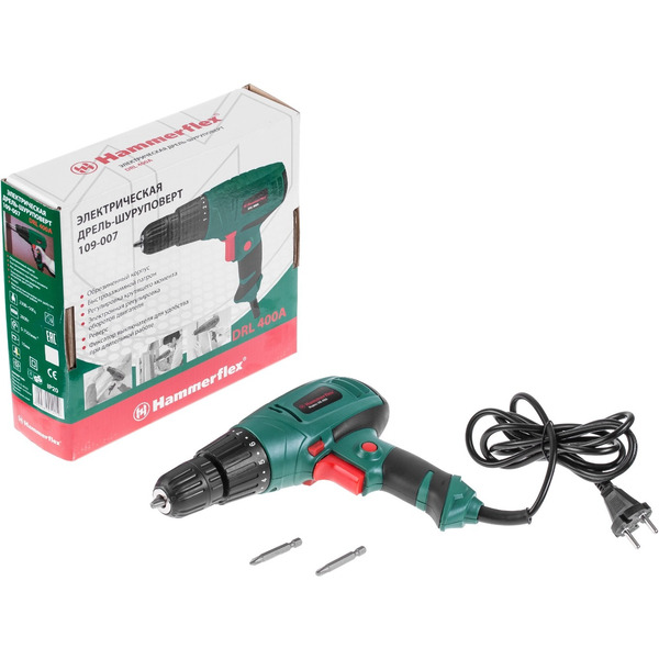 Шуруповерт сетевой Hammer Flex DRL400A
