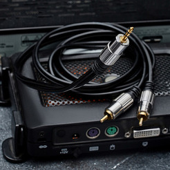 Кабель REXANT 3.5 мм - 2RCA 1.5м 17-4222