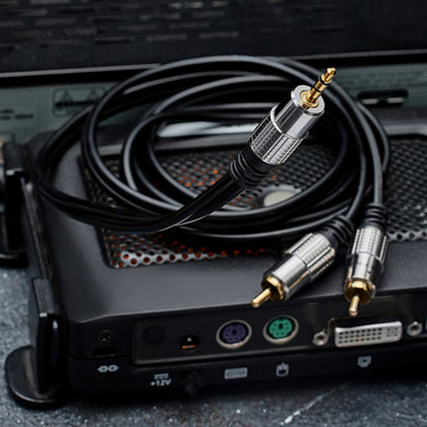 Кабель REXANT 3.5 мм - 2RCA 1.5м 17-4222