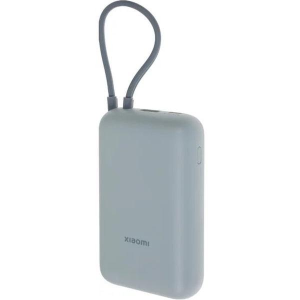 Внешний аккумулятор Xiaomi Power Bank 10000mAh BHR9073GL (Integrated Cable) Ice Blue (P15ZM)