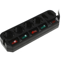 Сетевой фильтр Most ARG 3м (6 розеток) черный