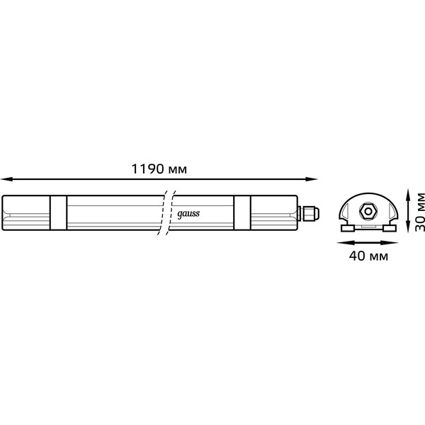 Светильник Gauss Ultracompact 143425336