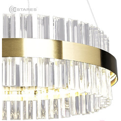 Подвесная люстра Estares Sofia 100W R-APP-500x1000-Gold/Clear-220-IP20_Ч