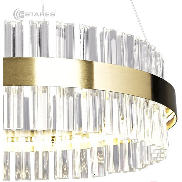 Подвесная люстра Estares Sofia 100W R-APP-500x1000-Gold/Clear-220-IP20_Ч