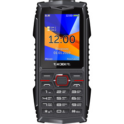 Телефон TEXET TM-519R черный-красный