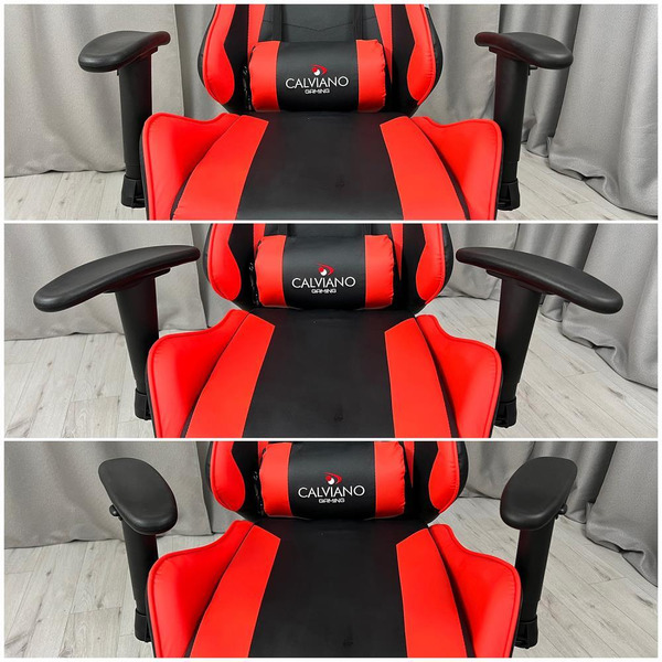 Вибромассажное кресло Calviano 1585 (черно-красное)