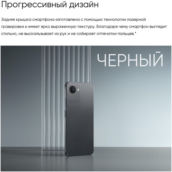 Смартфон Realme C30s (RMX3690) 3GB/64GB черный
