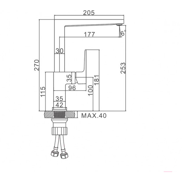 Смеситель Ledeme L4073B