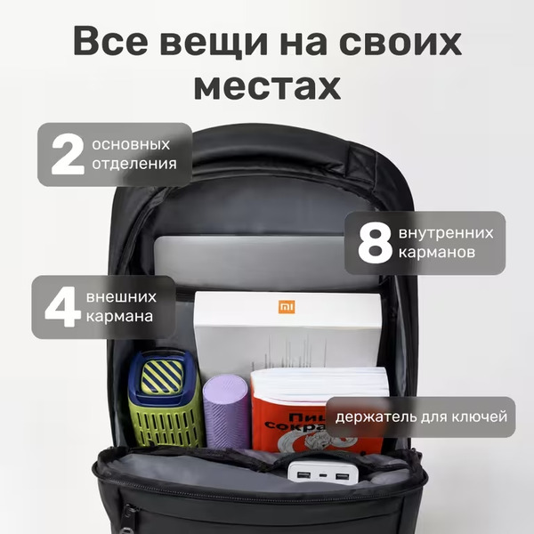Рюкзак для ноутбука XMIX TB01 (черный)