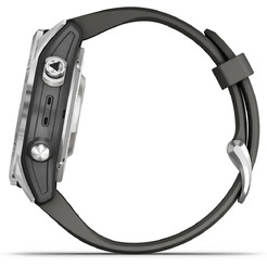 Умные часы Garmin Fenix 7S Pro Solar (серебро/графит)