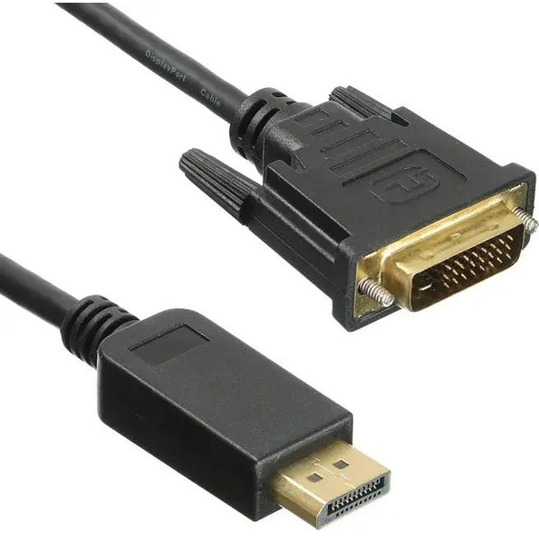 Кабель Buro 1.1v DisplayPort (m)/DVI-D (Dual Link) (2м, черный)