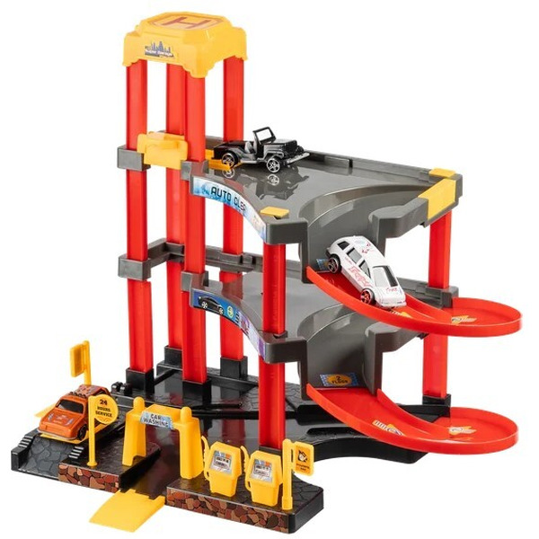 Паркинг 3-уровневый с дорогой и автомобилями Labalu P9488A-1 (желтый) 9270651