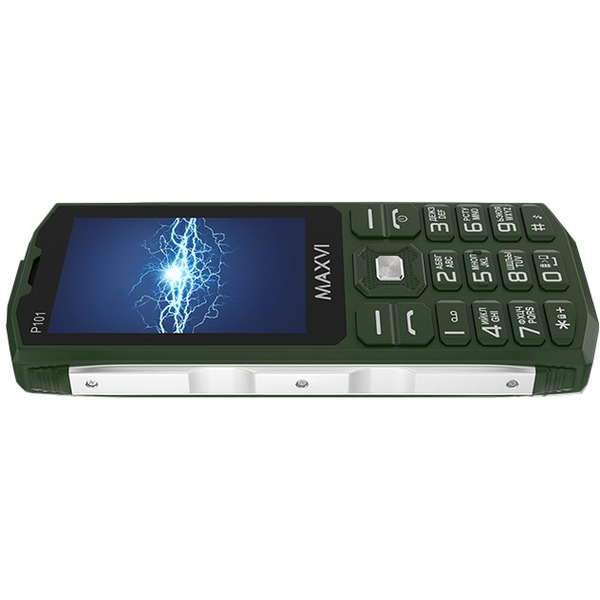 Кнопочный телефон Maxvi P101 (зеленый)