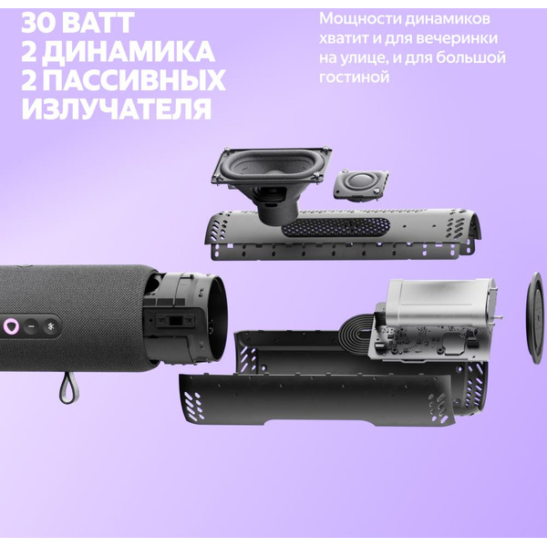 Портативная Умная колонка Яндекс.Станция Стрит YNDX-00030GRY (серый)