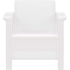 Набор садовых кресел Альтернатива Ротанг-плюс М8419 (белый)