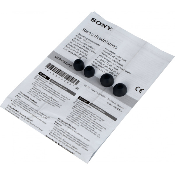 Наушники-гарнитура SONY MDR-EX15AP черный
