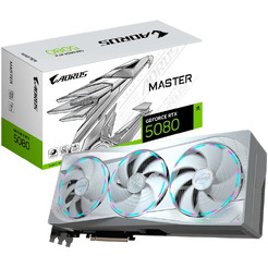 Видеокарта Gigabyte Aorus GeForce RTX 5080 Master Ice 16G GV-N5080AORUSM ICE-16GD