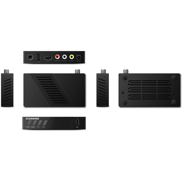Ресивер DVB-T2 Starwind CT-140 (черный)