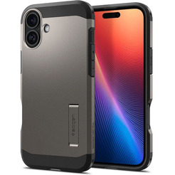 Чехол для телефона Spigen Tough Armor Mag Magsafe для iPhone 16 ACS08215 (темно-серый)