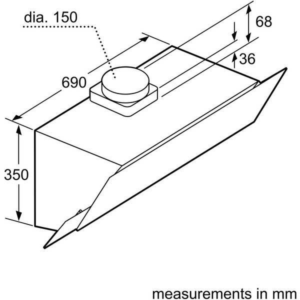 Вытяжка кухонная BOSCH DWK095G20R