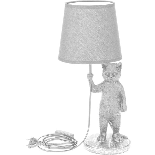 Светильник декоративный настольный REXANT 603-1019 МОБИ "Кот с зонтом" Е14, 40Вт, белый