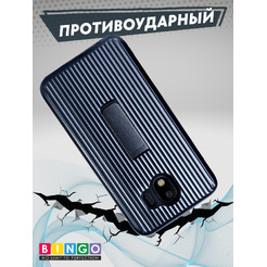 Чехол-накладка Bingo STRIPS TPU SAMSUNG Galaxy J4 2018 (J400) Черный