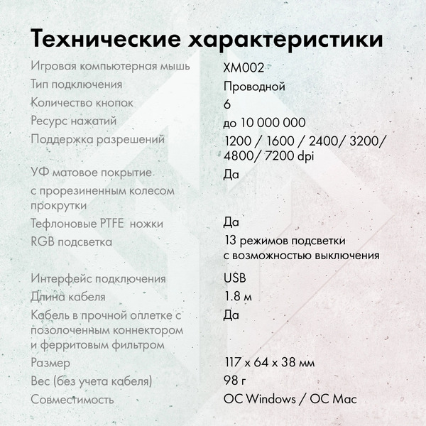 Мышь Oklick GMNG XM002