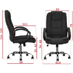 Кресло офисное SITUP RAPID CHROME (ткань Black)